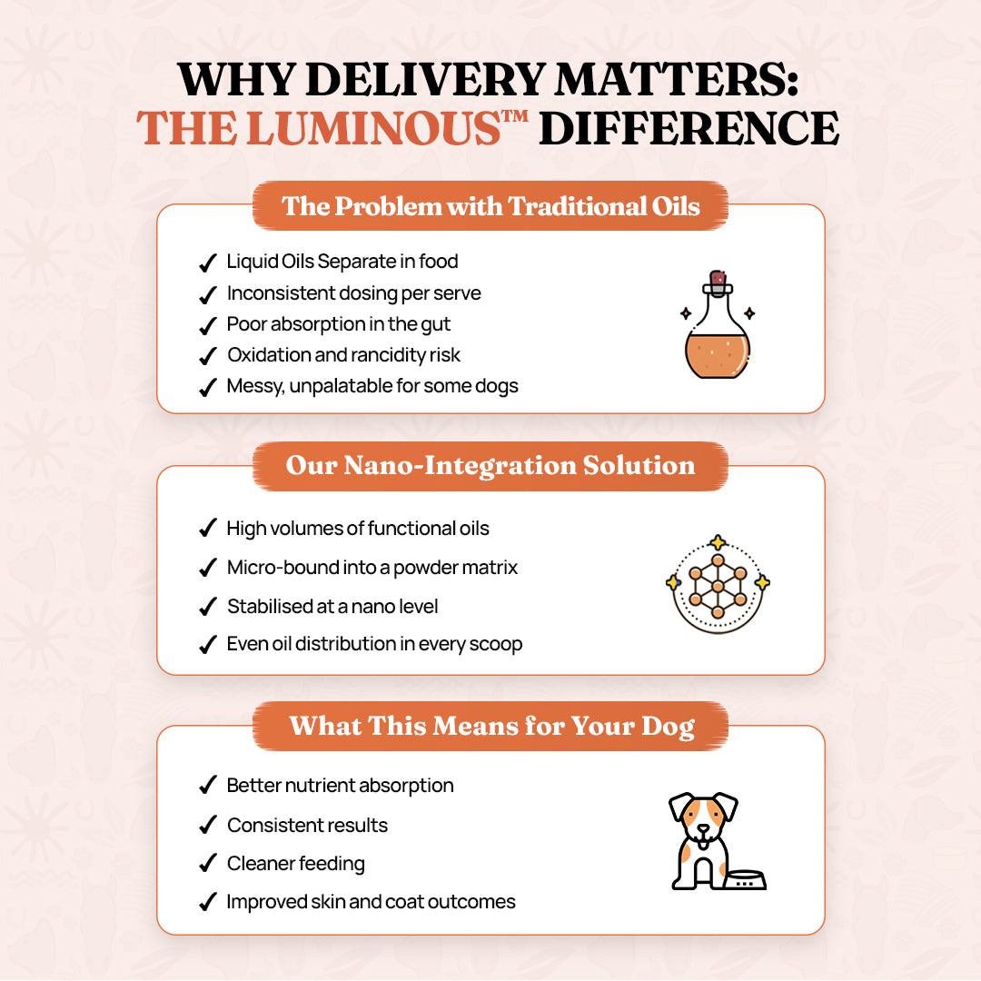 Luminous - Omega 3 and 6 Fatty Acid Supplement for Dogs